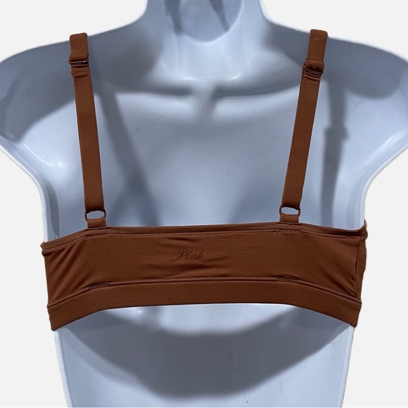 Pink by Victoria’s Secret Base Stretch Triangle Bralette Red Pepper Sz M… - Picture 6 of 9